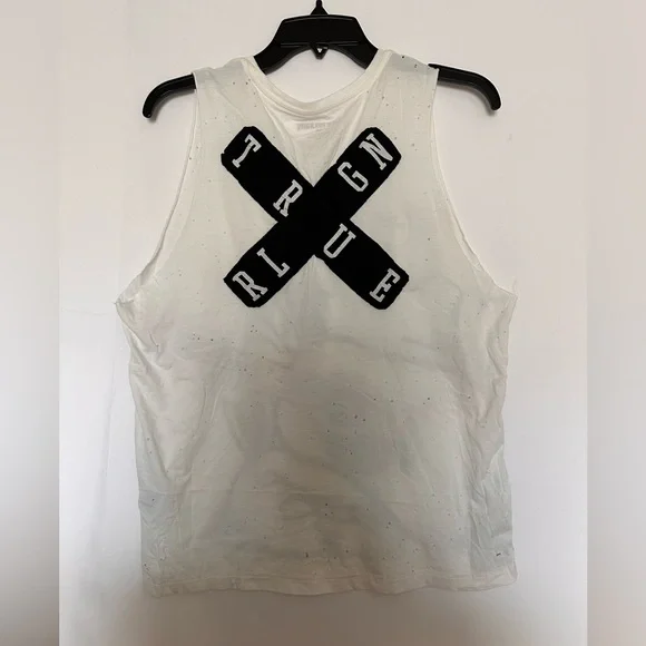 True Religion Women's Buddha Distressed Tank Shirt S - Picture 3 of 3